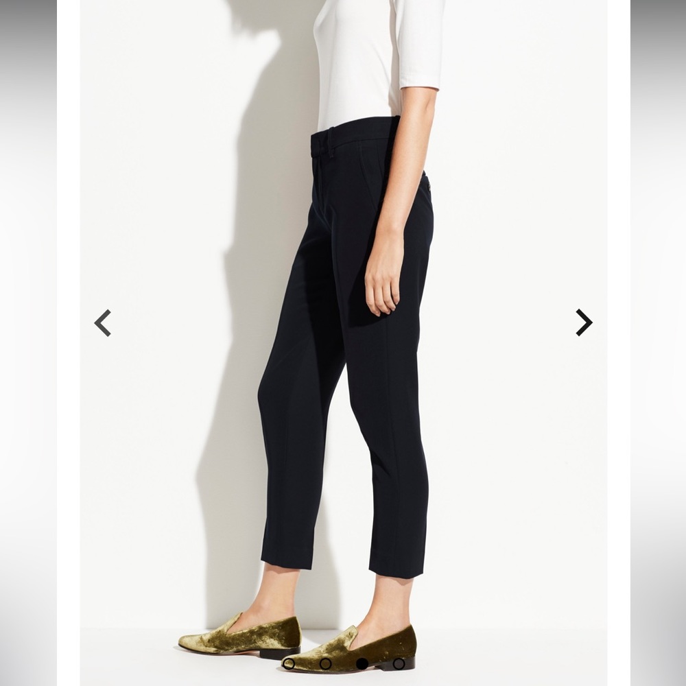 Vince Wool Black Tapered Pant. Size 12.